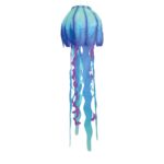 Teal Jellyfish 3D Windsock