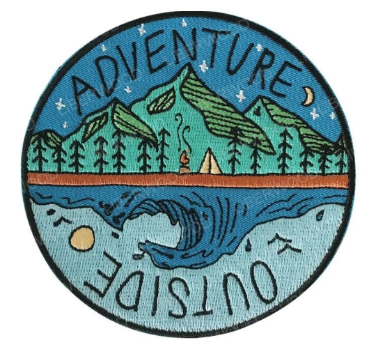 Adventure Expedition Exploring Nature Shaped Embroidered Iron-On/Sew-On  Patches - Beautiful Textiles